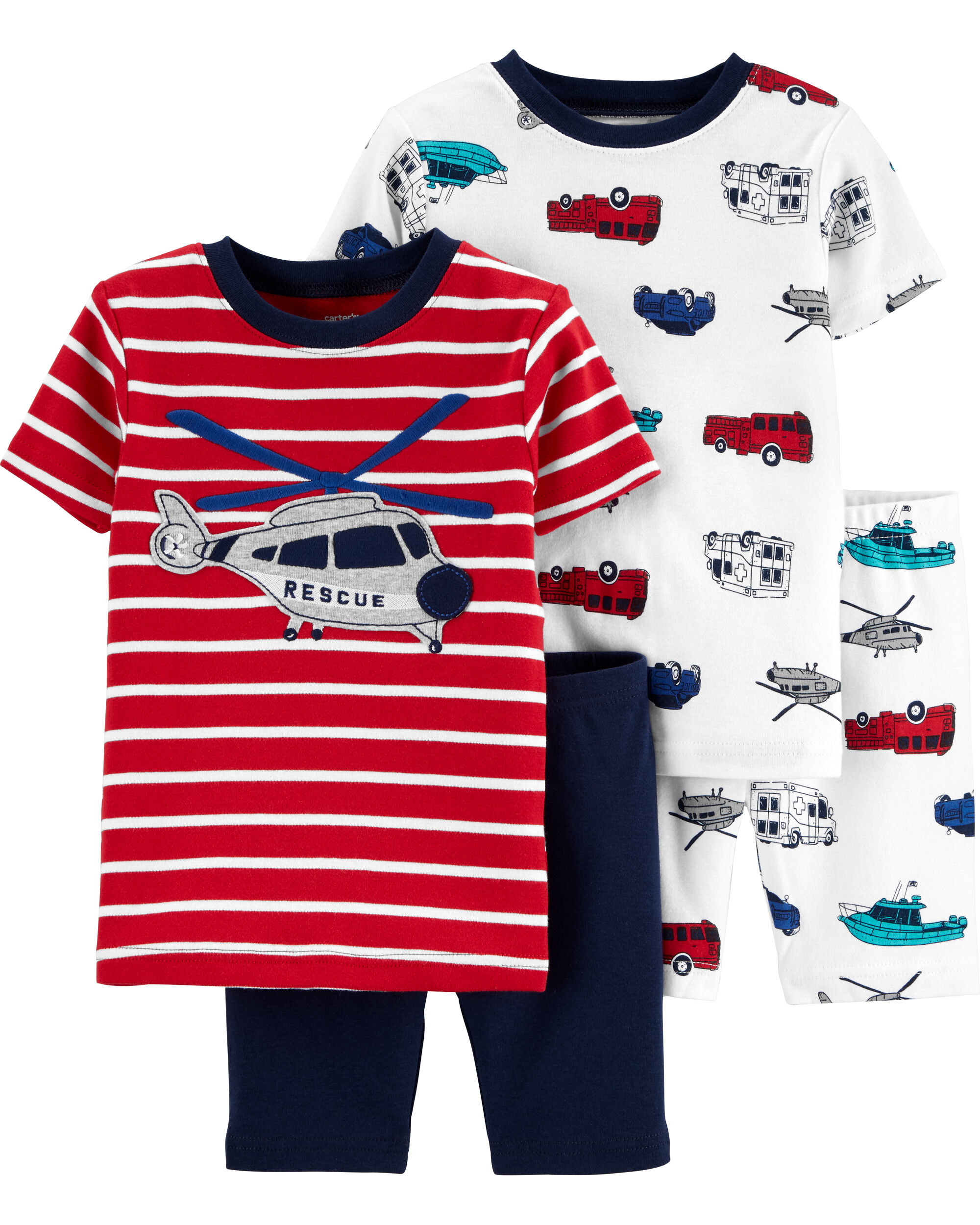 *CLEARANCE* 4-Piece 100% Snug Fit Cotton PJs