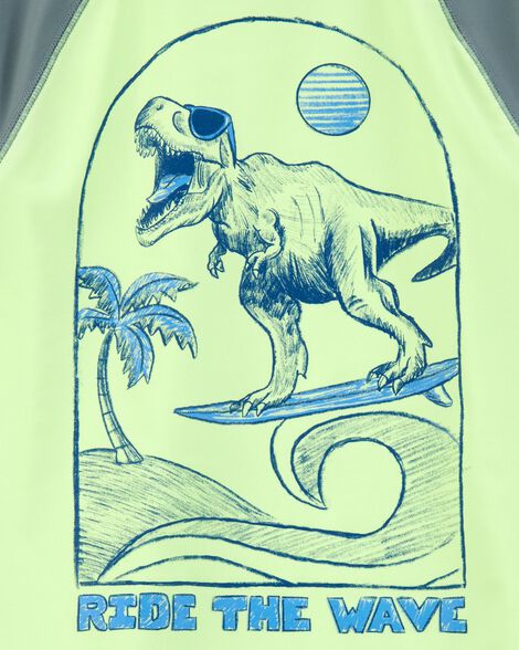  Product image 5 of Kid 2-Piece Dinosaur Rashguard & Swim Trunk Set