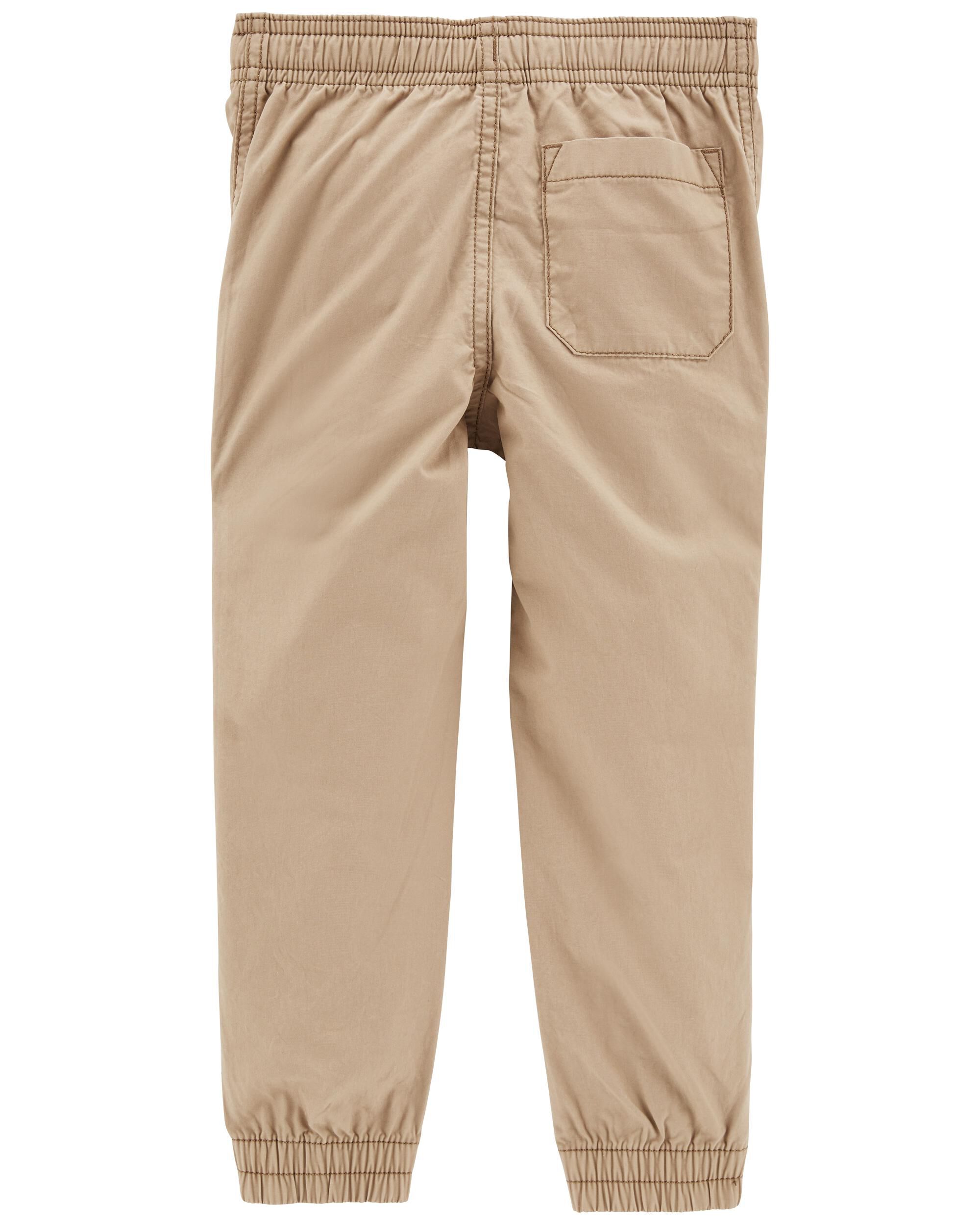 Toddler Elastic Waist Poplin Joggers Carter s Carter s