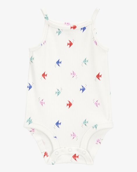  Product image 1 of Baby Fish Print Sleeveless Bodysuit