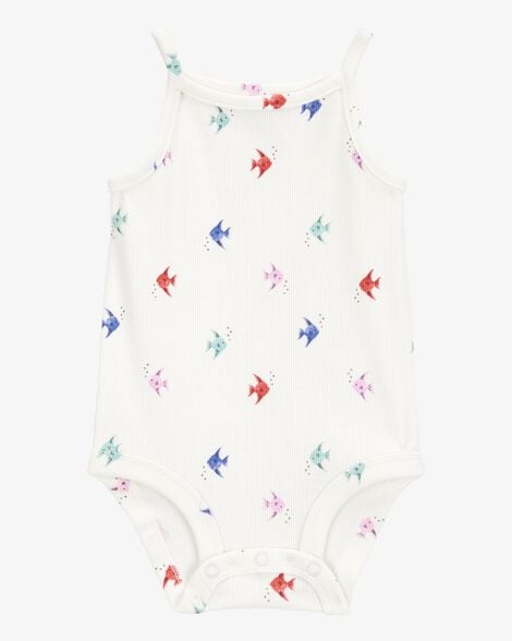 Product image 1 of Baby Fish Print Sleeveless Bodysuit