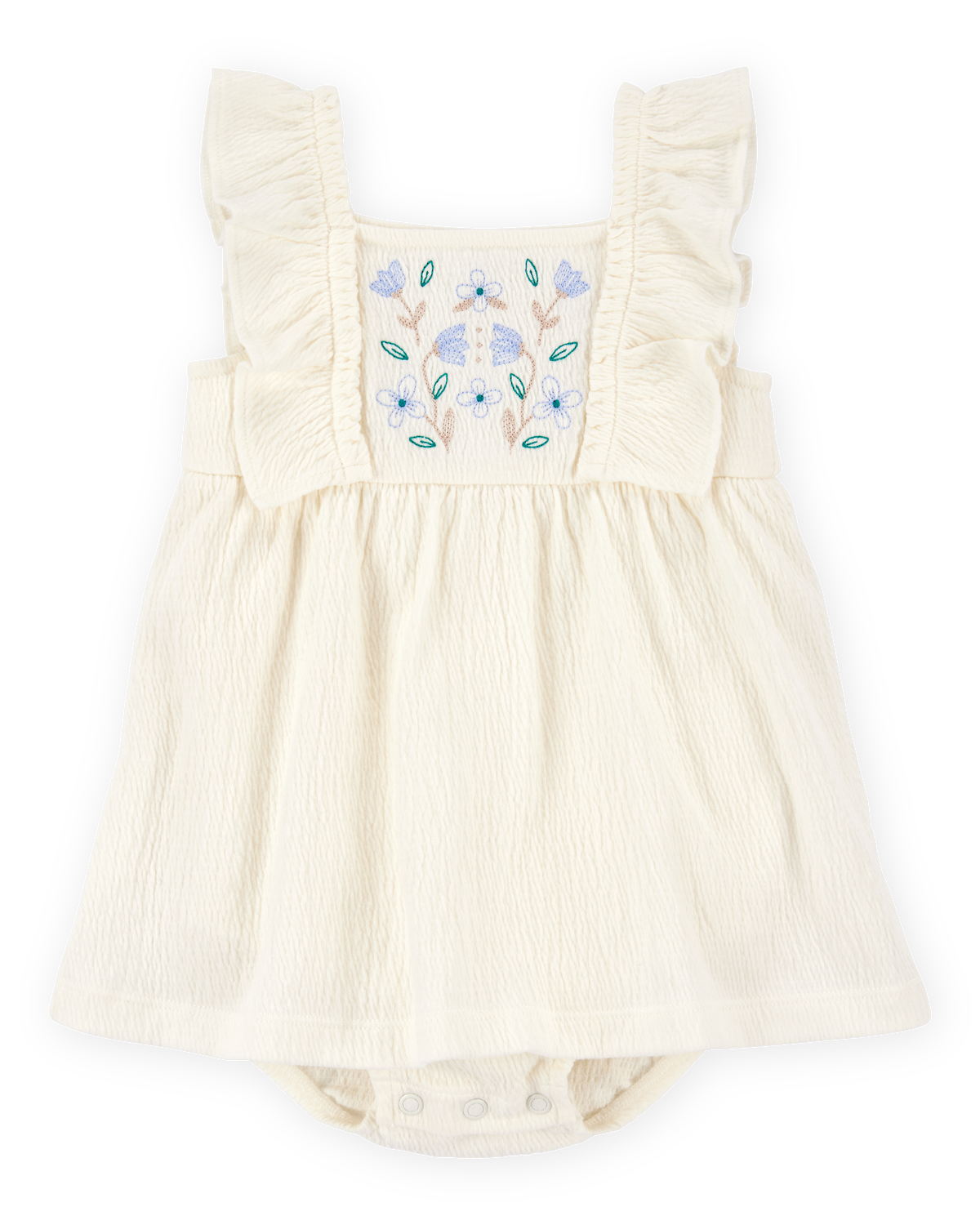 Baby Floral Flutter Bodysuit Dress - Ivory - Carter's | Carter's
