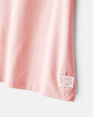 Product image 2 of Girls Short-Sleeve Jersey Top - Pink