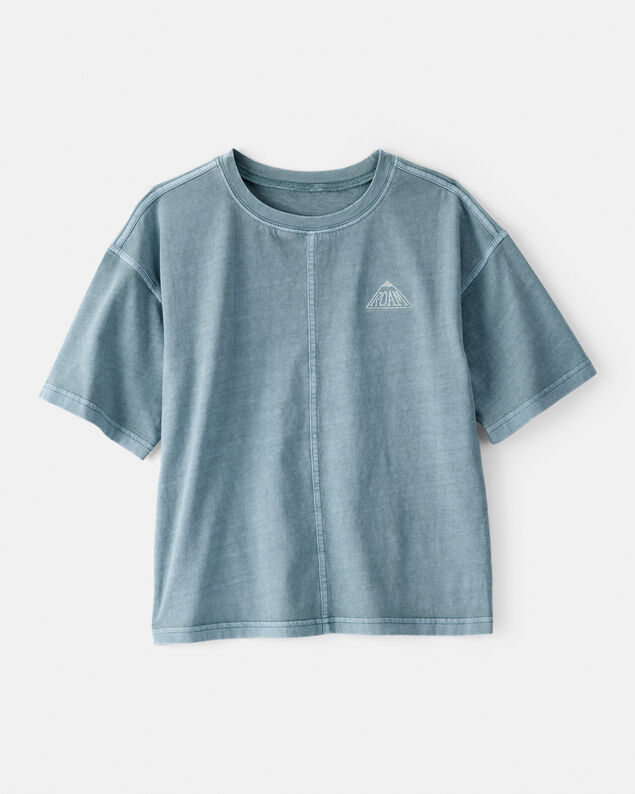 Product image 1 of Boys Roam Cotton Short-Sleeve Tee - Blue
