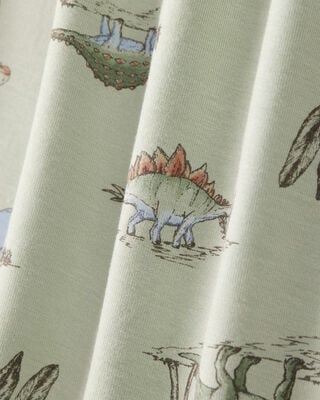 Product image 2 of Toddler Boy Dinosaur Print PurelySoft Long-Sleeve 2-Piece Pajamas - Green