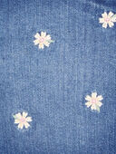 Denim - Baby Daisy Print Iconic Denim Short - Blue Ozone Wash, Selected