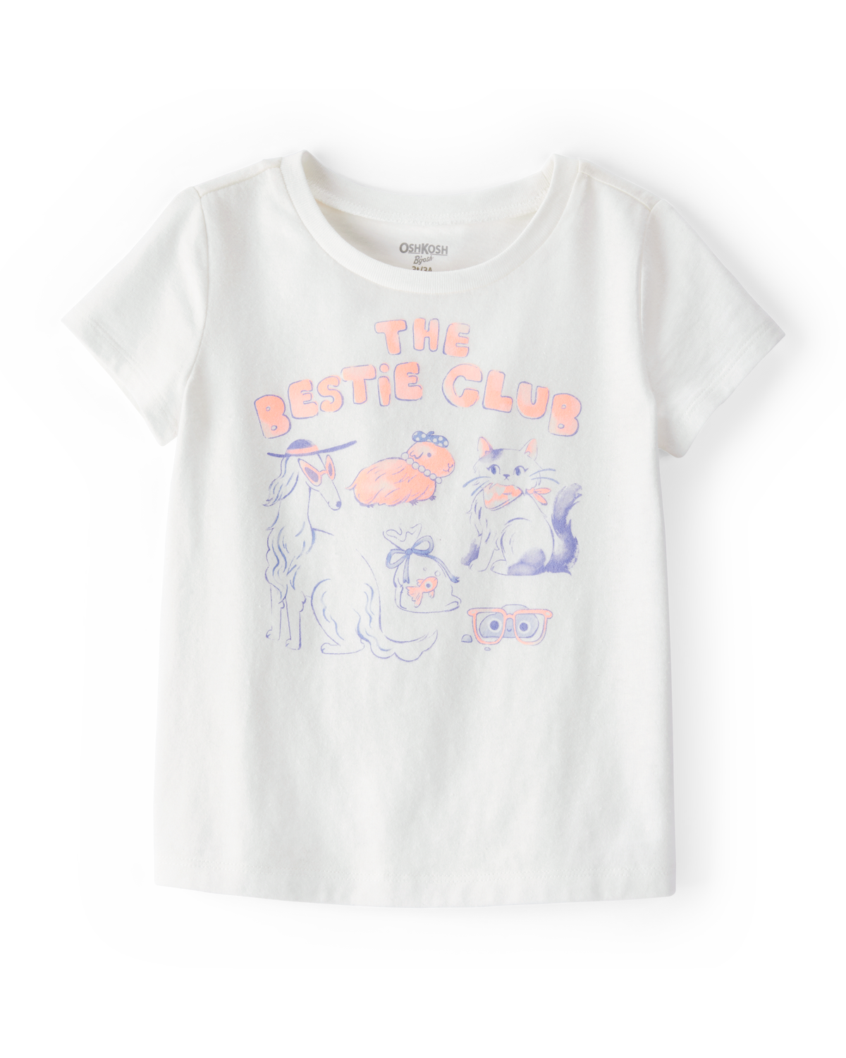 Toddler Besties Short-Sleeve Graphic Tee - Ivory - OshKosh