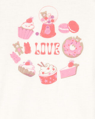 Product image 2 of Toddler Sweet Treats Short-Sleeve Graphic Tee - White