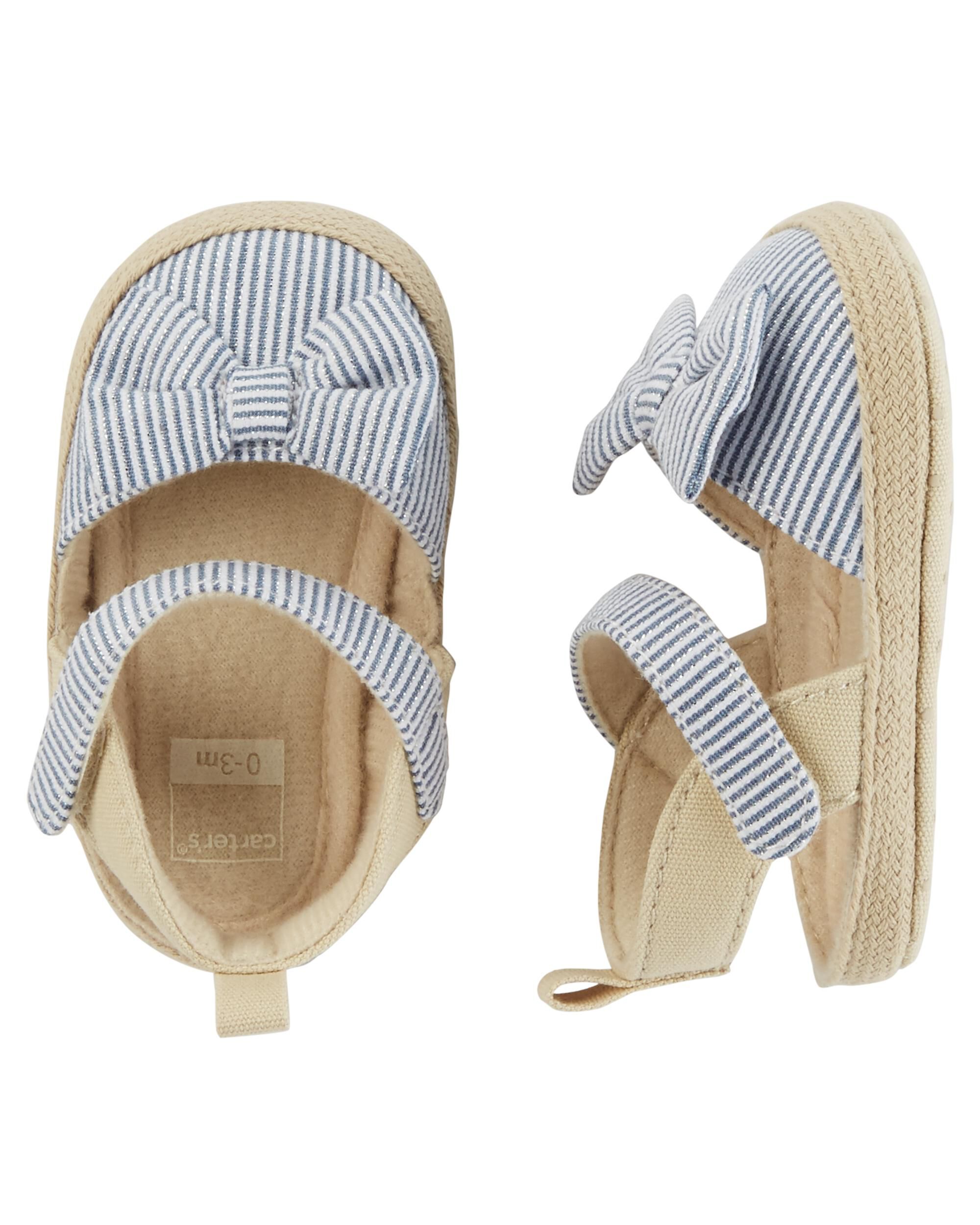 Carter's Striped Espadrille Baby Shoes