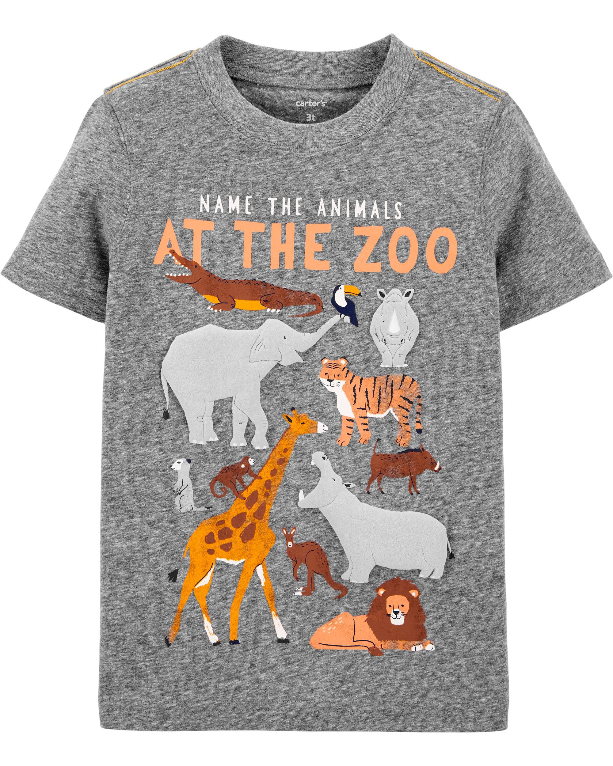 *CLEARANCE* Zoo Animals Snow Yarn Jersey Tee