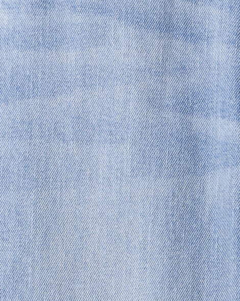Girls Denim Overalls - Light Wash