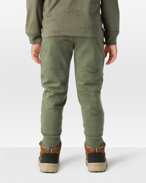 Toddler Boy Baseball French Terry Jogger - Red