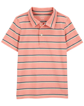 Toddler Striped Jersey Polo