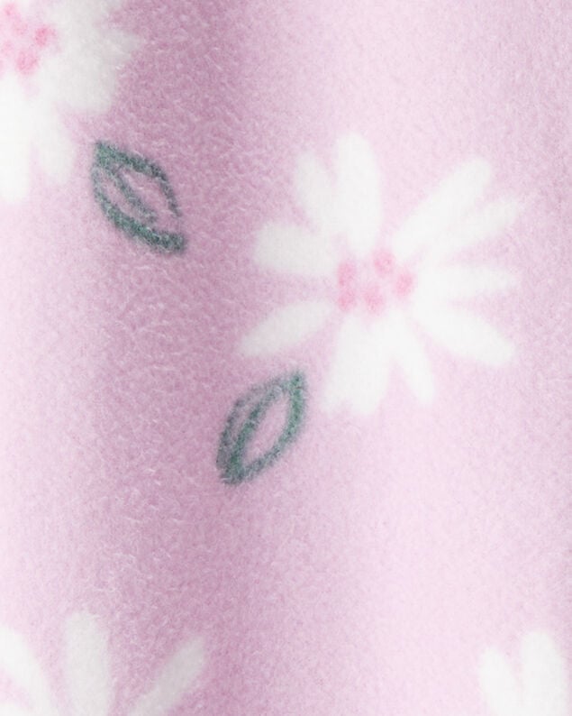 Product image 2 of Baby Girl Floral Print Loose Fit Long-Sleeve Sleep & Play Pajamas - Pink