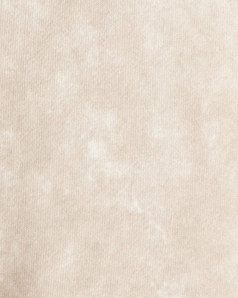 Product image 4 of Boys Acid Wash Print French Terry Jogger - Cream