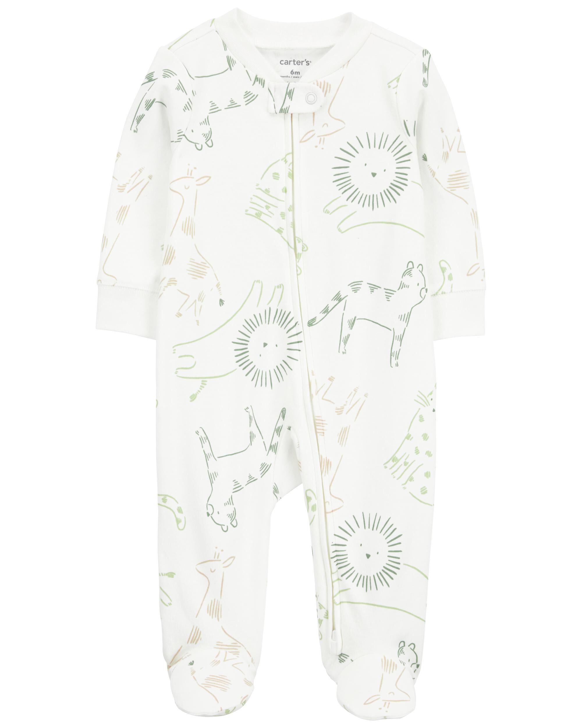 Baby Animal Print Zip Up Cotton Sleep Play Pajamas Carter s Carter s
