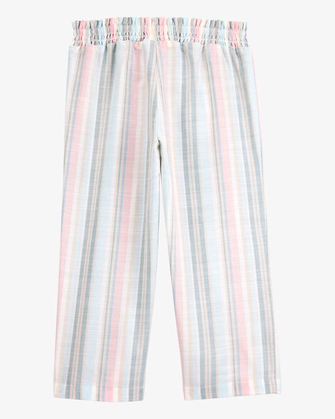 Product image 2 of Toddler Striped Linen Look-alike Tie-Waist Pants