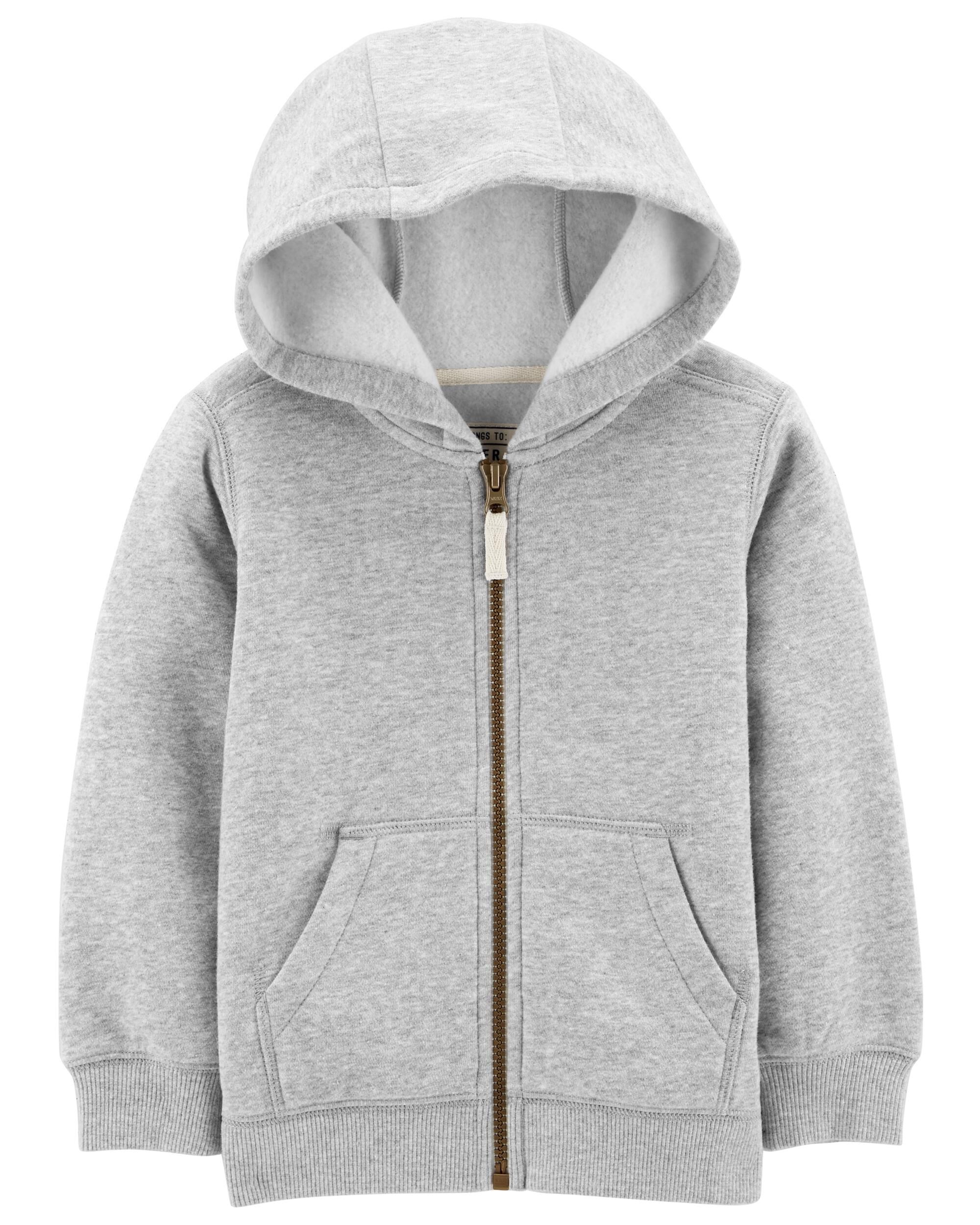 baby black zip up hoodie