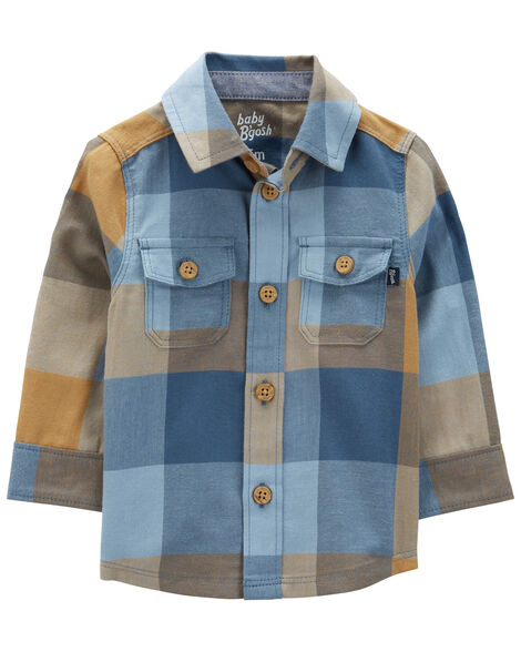  Product image 2 of Baby Plaid Button-Front Shirt