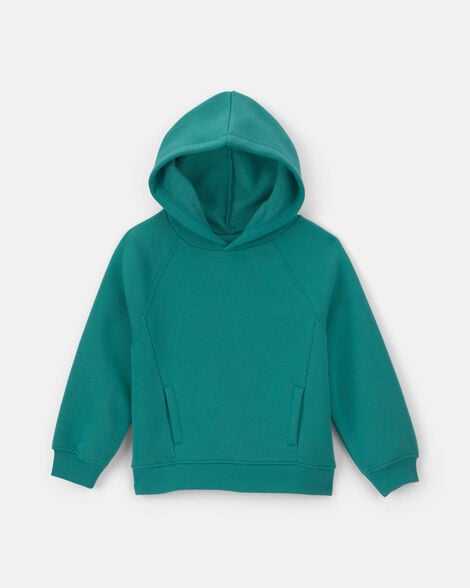 toddler girl fleece hoodie - green