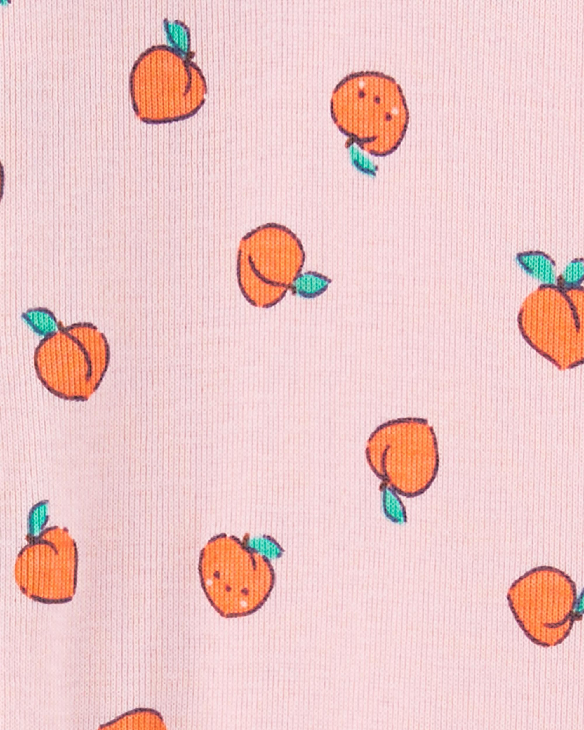 Carters peach pajamas clearance
