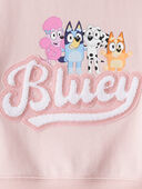 Pink - Baby Girl Bluey French Terry Pullover - Pink, Selected