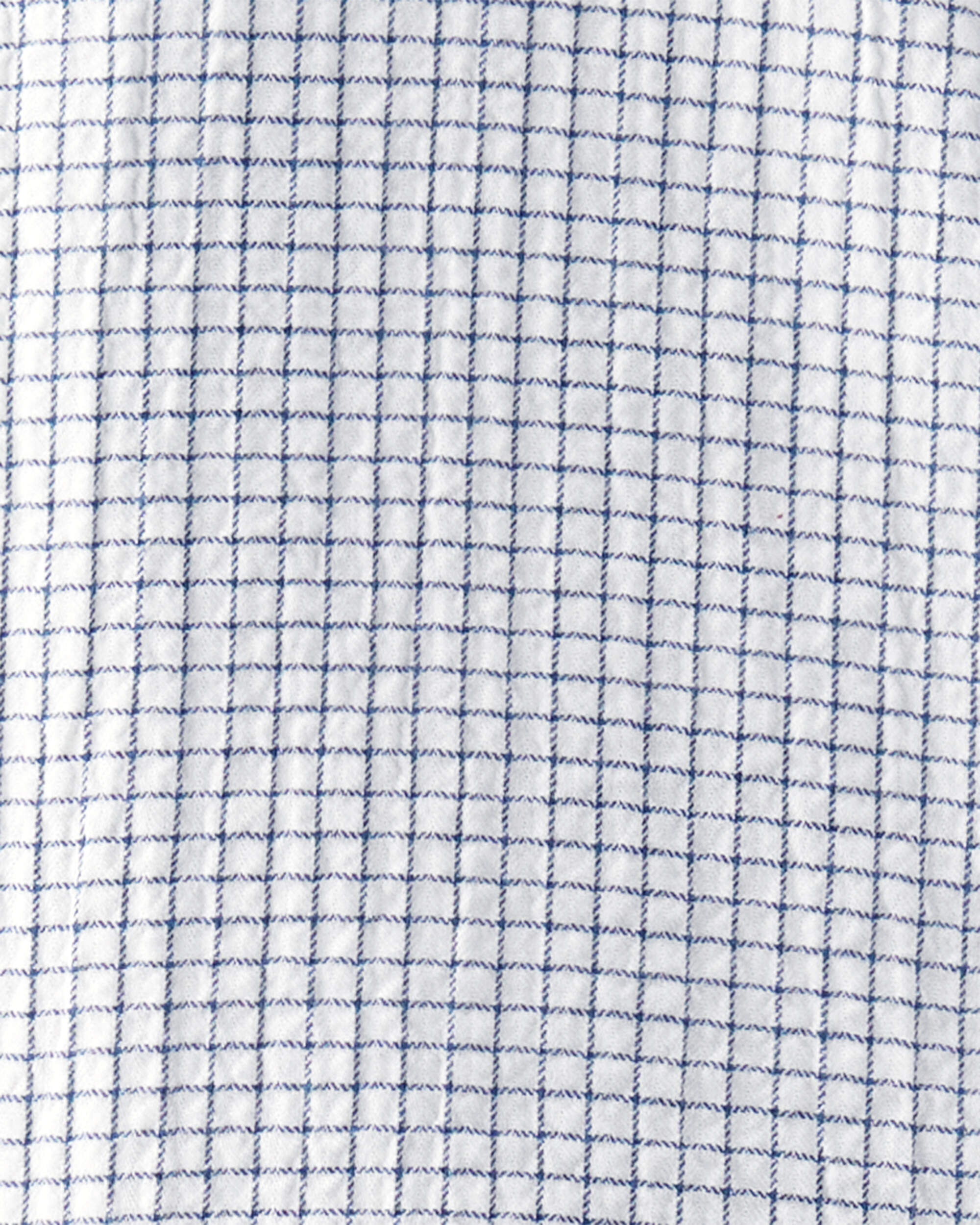 Toddler 2-Piece Organic Cotton Crinkled Seersucker Checkered