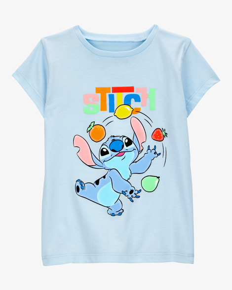 toddler girl disney© lilo & stitch short-sleeve graphic tee - blue