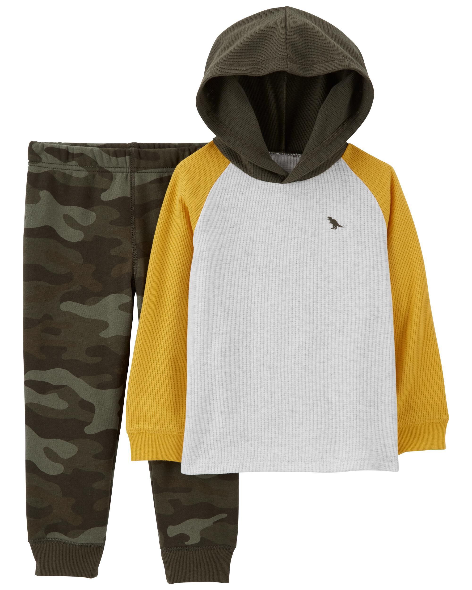 Toddler 2 Piece Hooded Tee Jogger Set Carter s Carter s