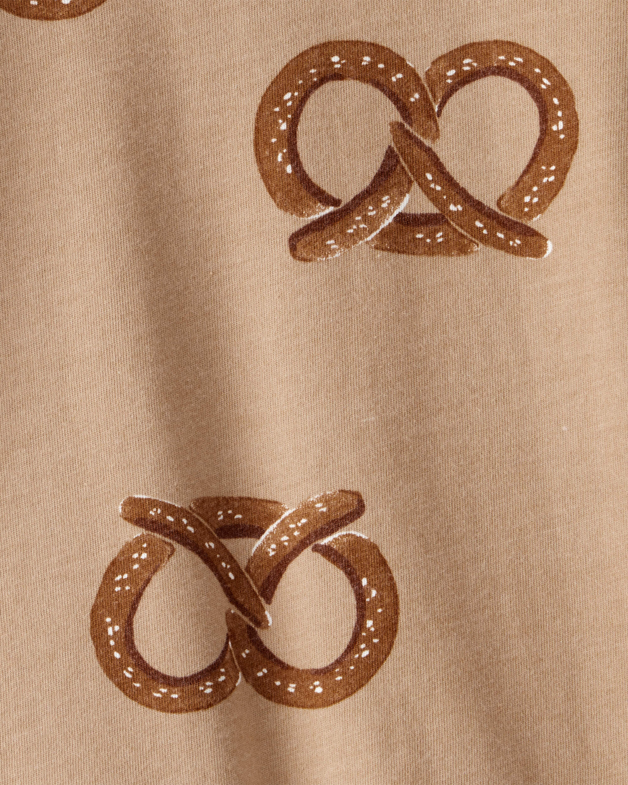 Baby Boy Pretzel Print Long-Sleeve Tee - Brown