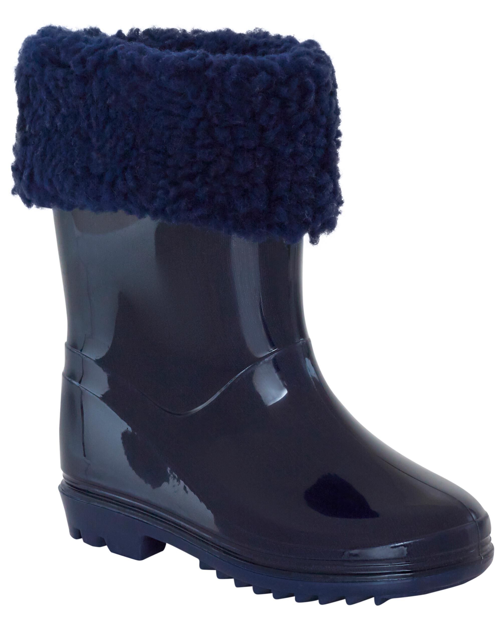Toddler Faux Fur Lined Rain Boots Carter s Carter s