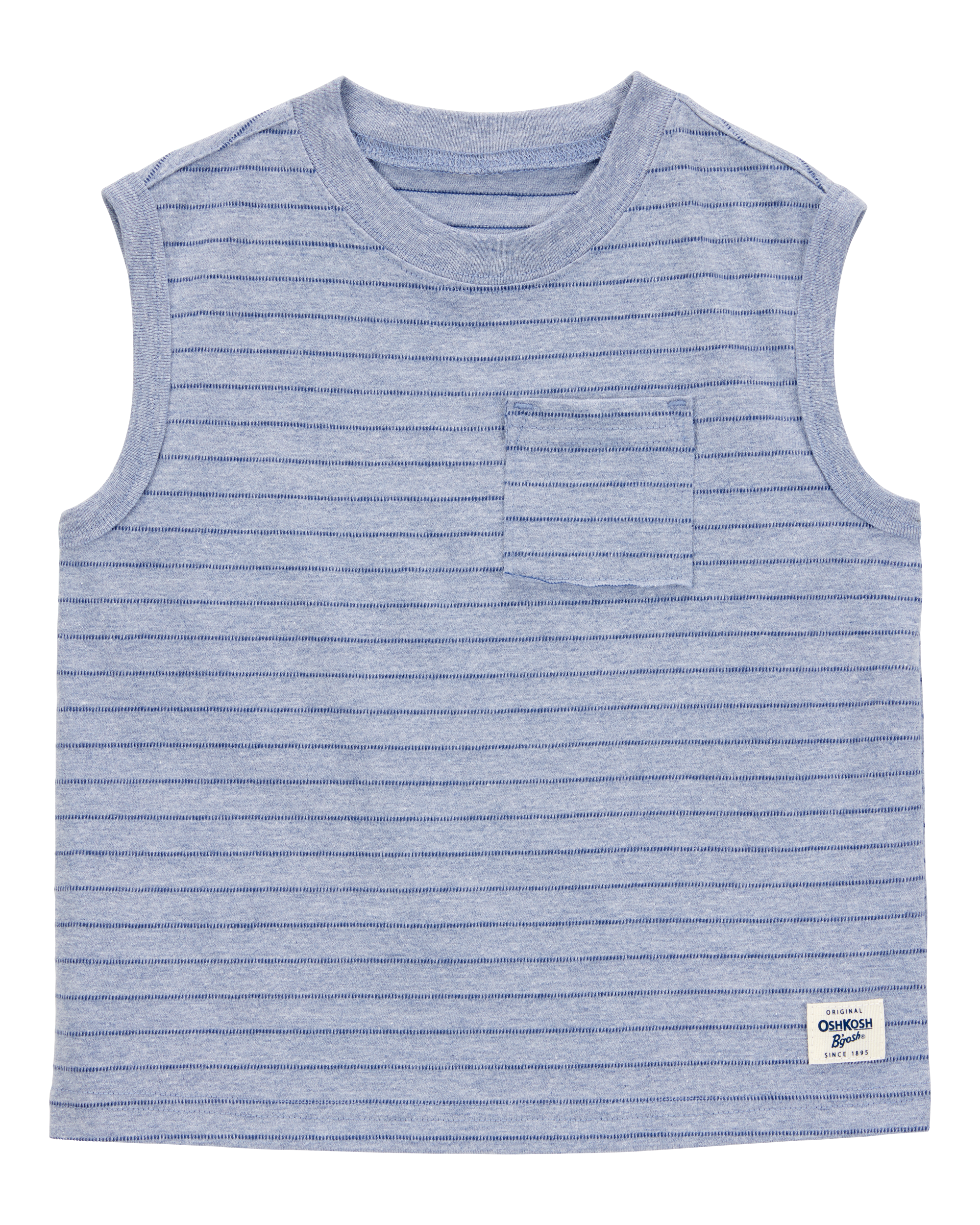 Baby Striped Textured Tank - Blue