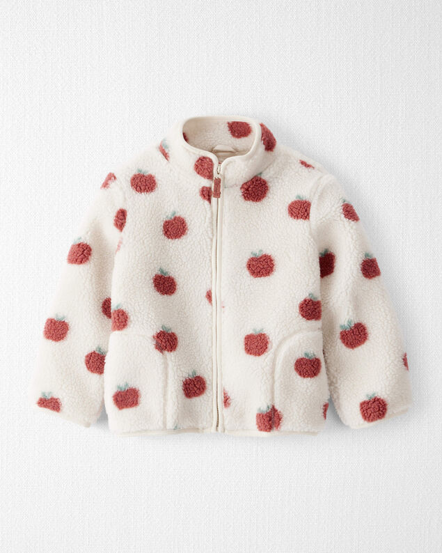 Product image 1 of Toddler Recycled Sherpa Jacket in Apple Print