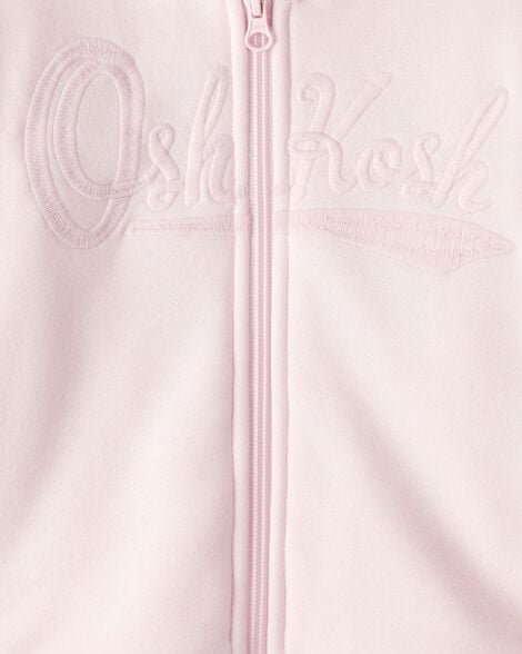 Toddler Girl Hooded Zip-Up Jacket - Pink