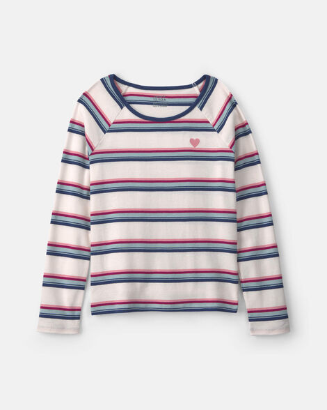 girls striped long-sleeve t-shirt