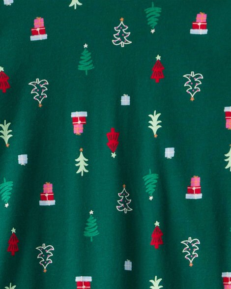 Product image 2 of Adult Print 100% Cotton Long-Sleeve Snug Fit - Green