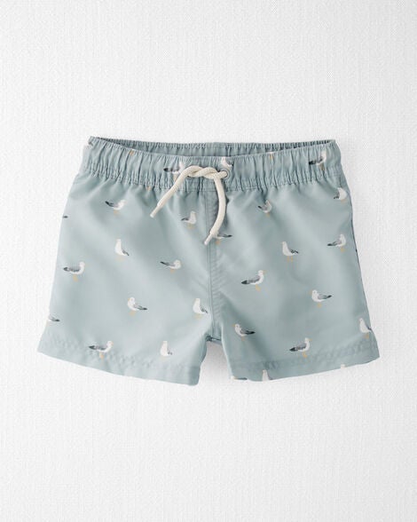  Product image 2 of Toddler Recycled Seagull-Print Swim Trunks