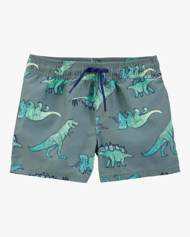 Product image 1 of Toddler Boy Dinosaur Swim Trunks - Green