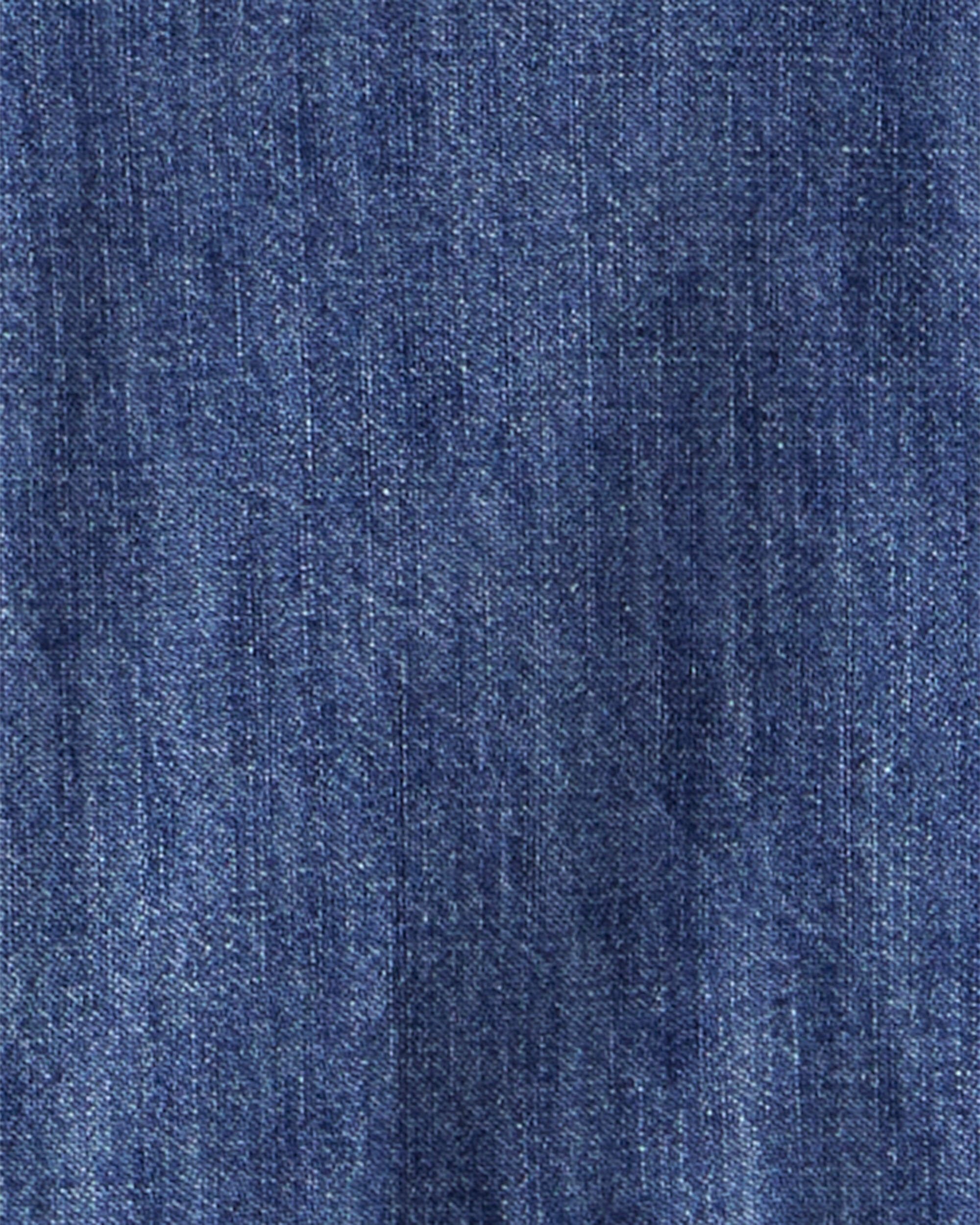 Toddler Boy Denim Long-Sleeve Jumpsuit - Blue