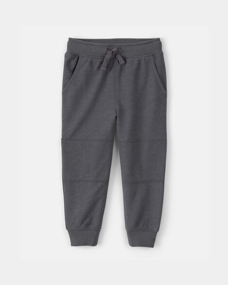 toddler boy french terry joggers - grey