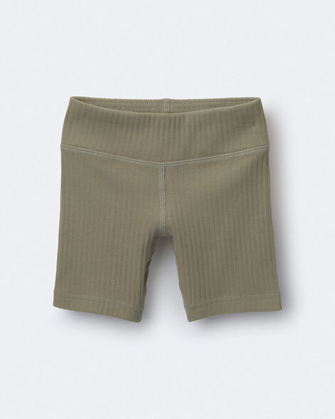 Toddler Girl Brooklyn Bike Shorts - Olive