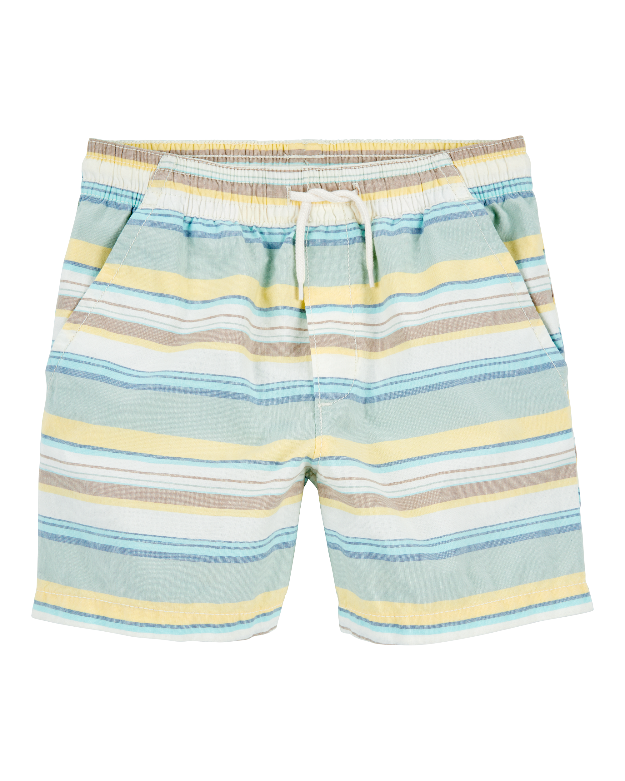 Kid Striped Pull-On Bermuda Shorts