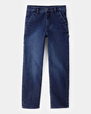 Product image 1 of Kid Baggy Iconic Denim Cargo Pants - Indigo Wash
