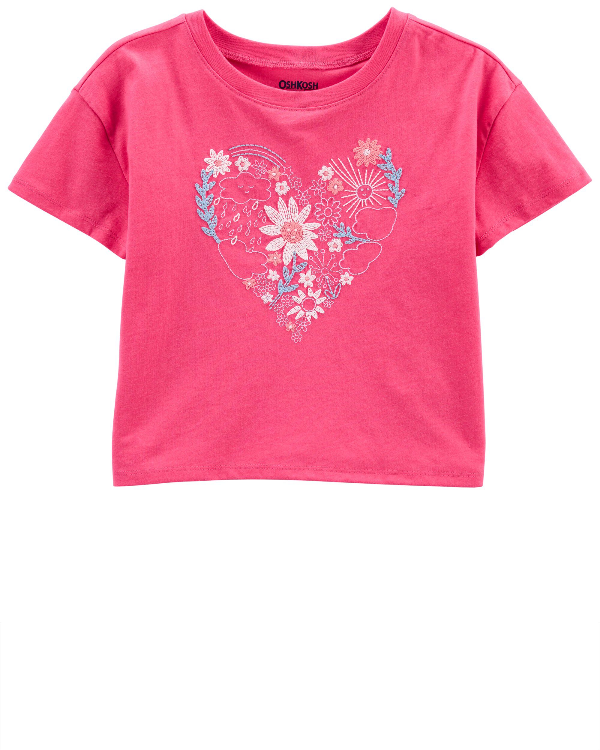Kid Flower Heart Boxy Tee - OshKosh | Carter's