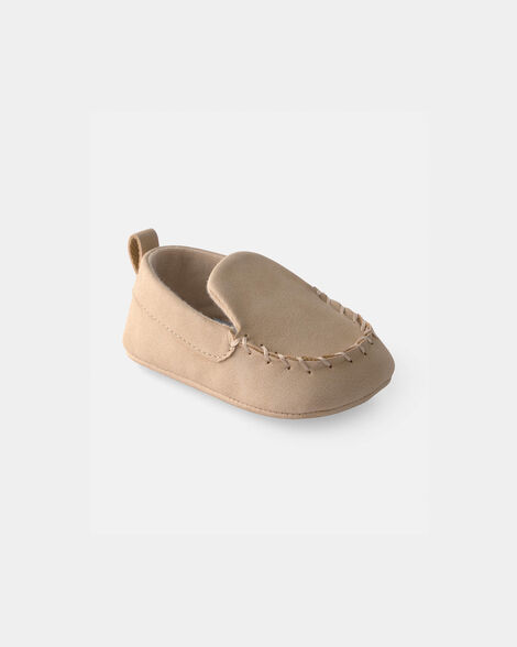 baby boy loafers - tan