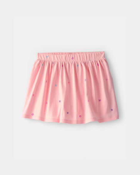 girls star skort - pink