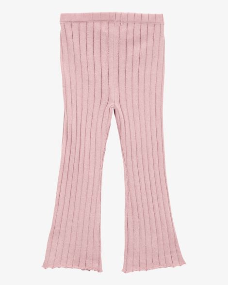 Product image 4 of Toddler Sweater Knit Pull-On Flare Pants - Pink