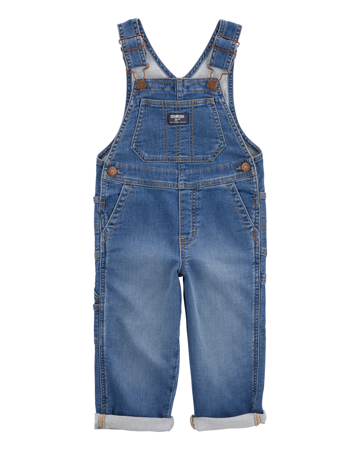 OshKosh Toddler Boy Stretch Denim Overalls