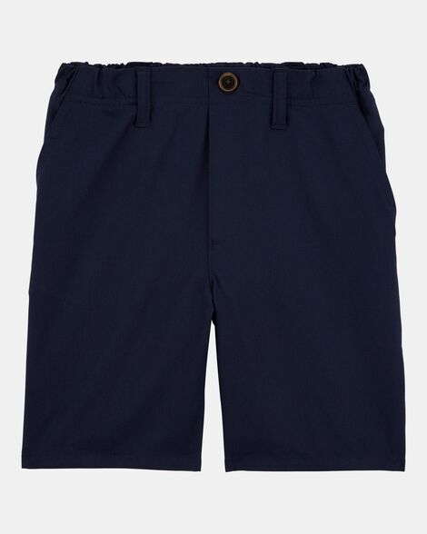 Boys Active Pull-On Uniform Shorts - Navy