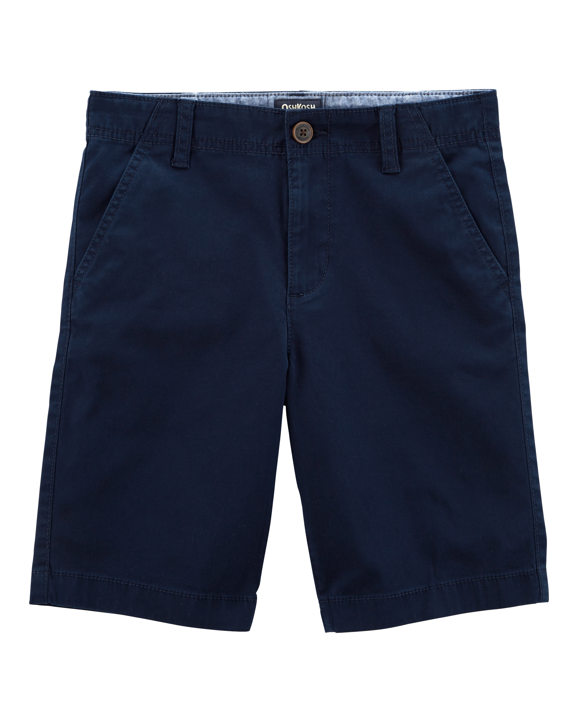 Boys Stretch Chino Uniform Shorts - Navy